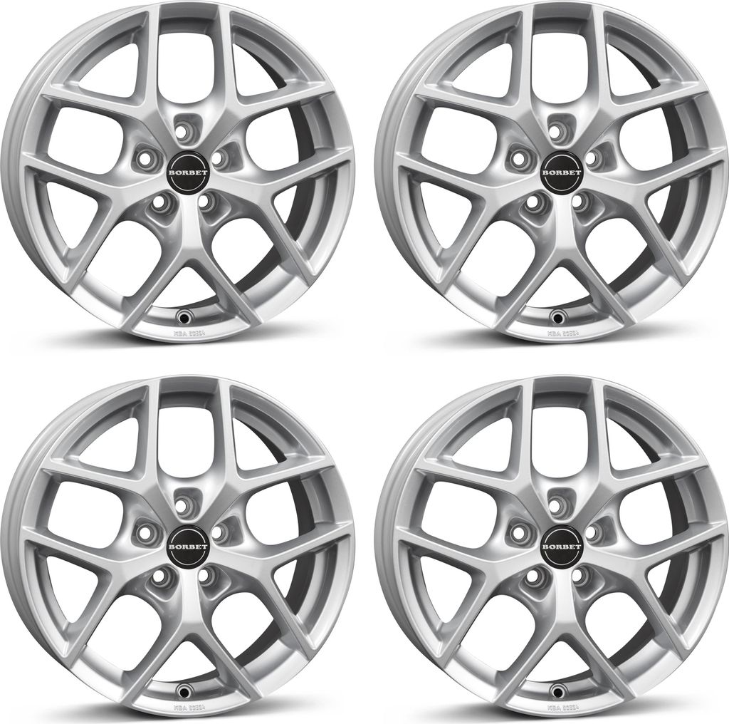 4 Borbet Felgen Y 6.5x16 ET40 5x114.3 SIL für Lexus IS 5x114.3 SIL für Lexus IS Aluräder