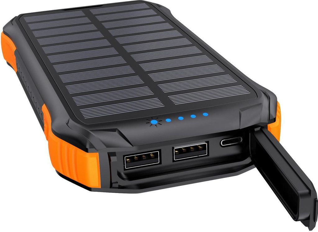 Choetech Solar Powerbank B659, Kabellos, 10000mAh Qi 5W - Produktbild 