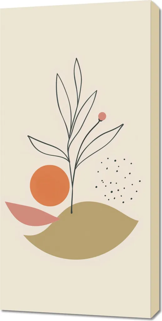 Quadro Moderno 50x100 Natura Sottile - Decorazione Parete Design Slim
