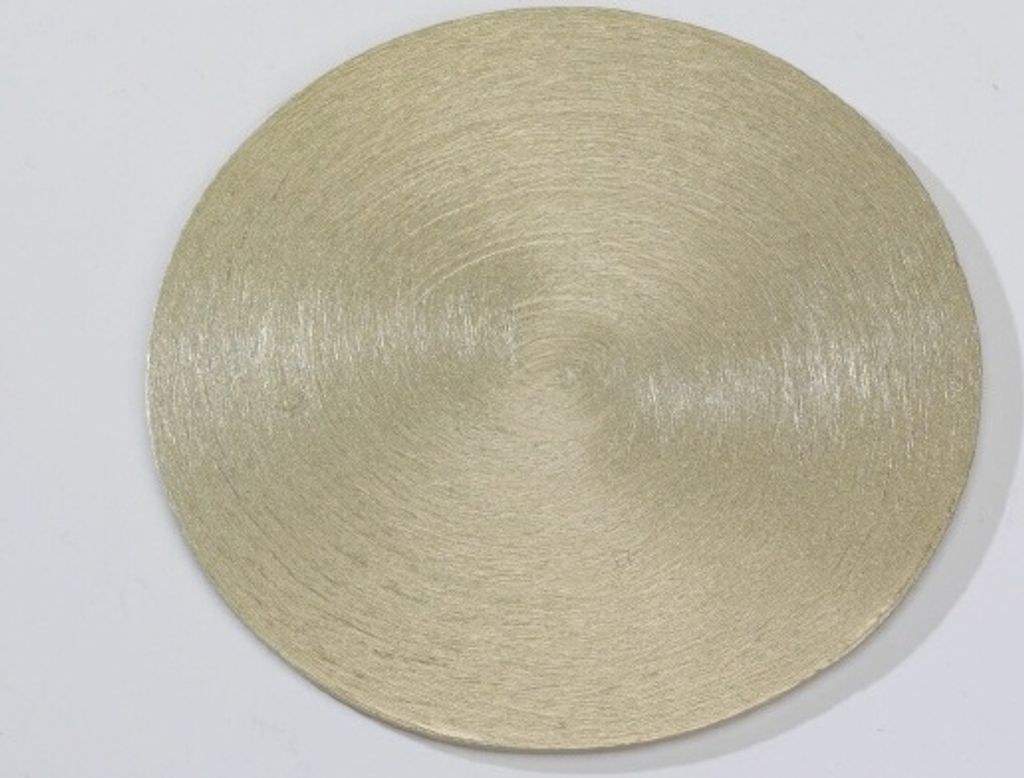 Kerzenteller Flachteller Rund Alu Gold Ø10 cm ideal für Produktbild 