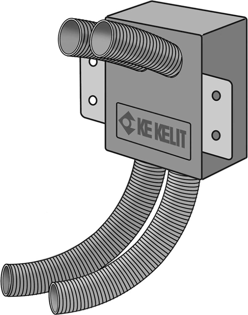 KE Kelit KM597P2, KELOX, UP-Isolierwandeinbausatz, Ventil-HK, 2-fach, 1 Stk.