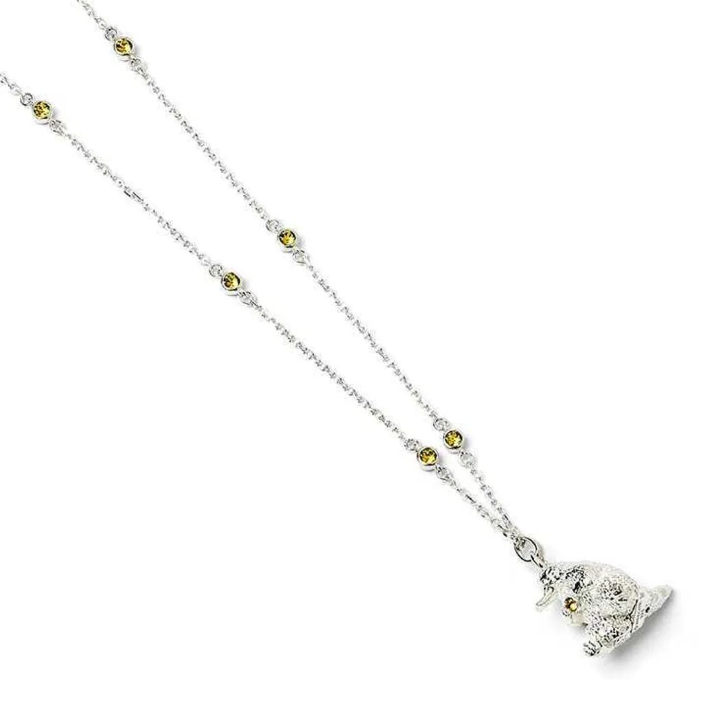 Collier Argent Niffler avec Cristaux : Le Cadeau Magique Idéal pour Elle