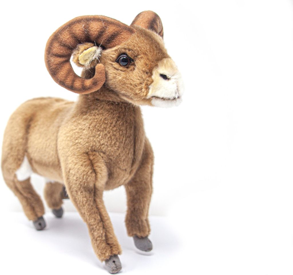 Peluche Teddy Hermann Bouquetin – Animaux De La Forêt, Gris, Modèle 908265