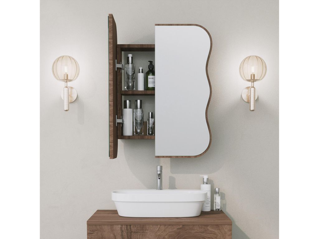 Skye Decor, Day Dream - Walnut, Badezimmerschrank, Produktbild 4