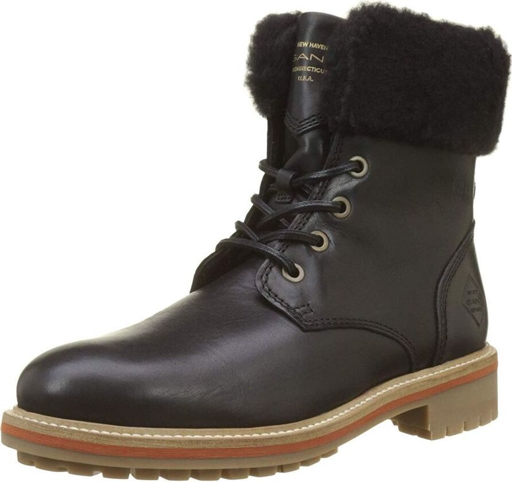 Gant 17541927 G00 Natalie Damen Schnürstiefel Warmfutter schwarz 40