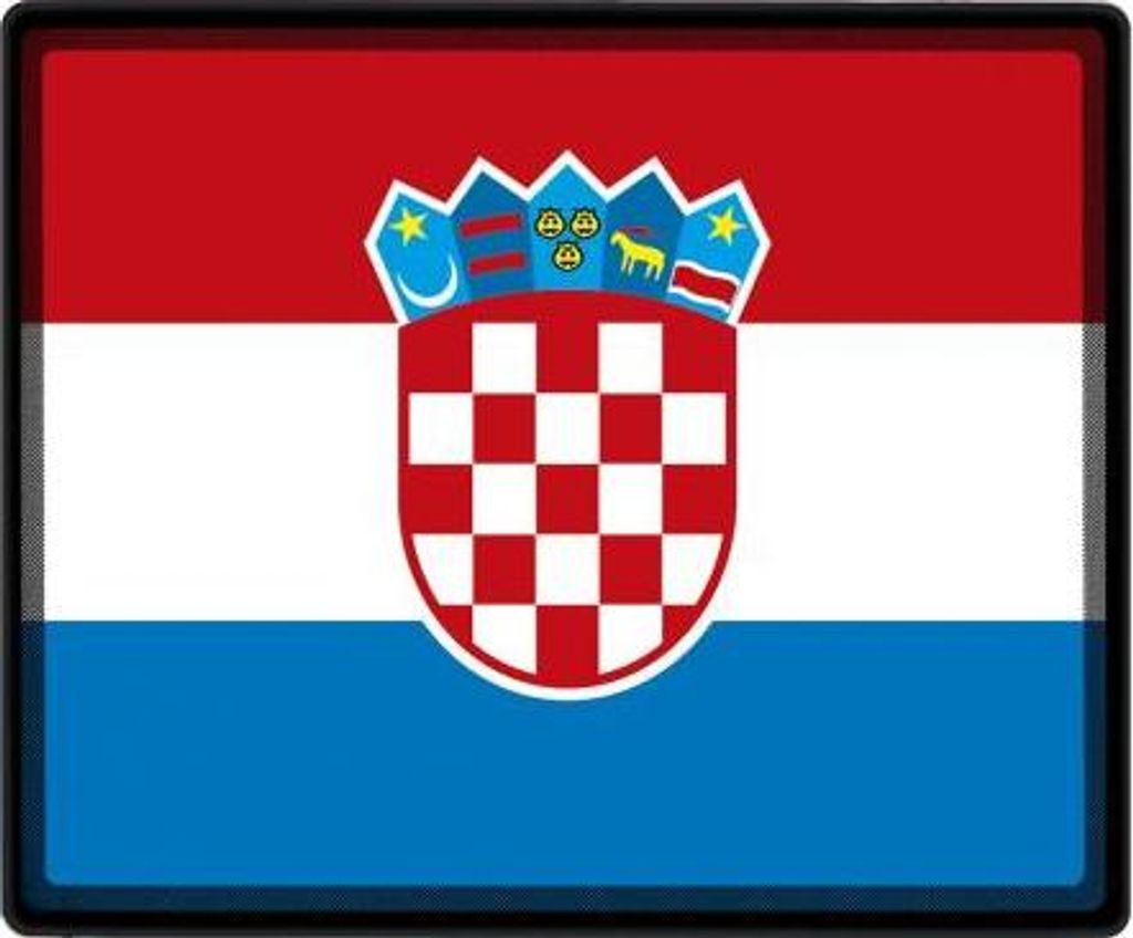 Mousepad Mauspad mit Motiv - Kroatien Fahne - 82087 - Gr. ca. 24 x 20 cm