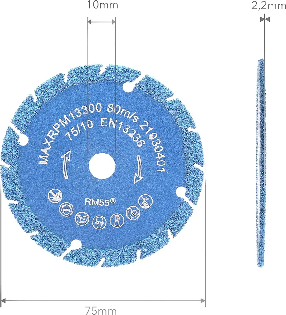 Disque diamanté PRODIAMANT 75 mm Multicut TITANIT pour meuleuse - 4