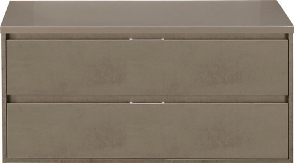 Waschtischunterschrank Sanox Porto Frontfarbe cubanit grey 120 cm mit Waschtischplatte