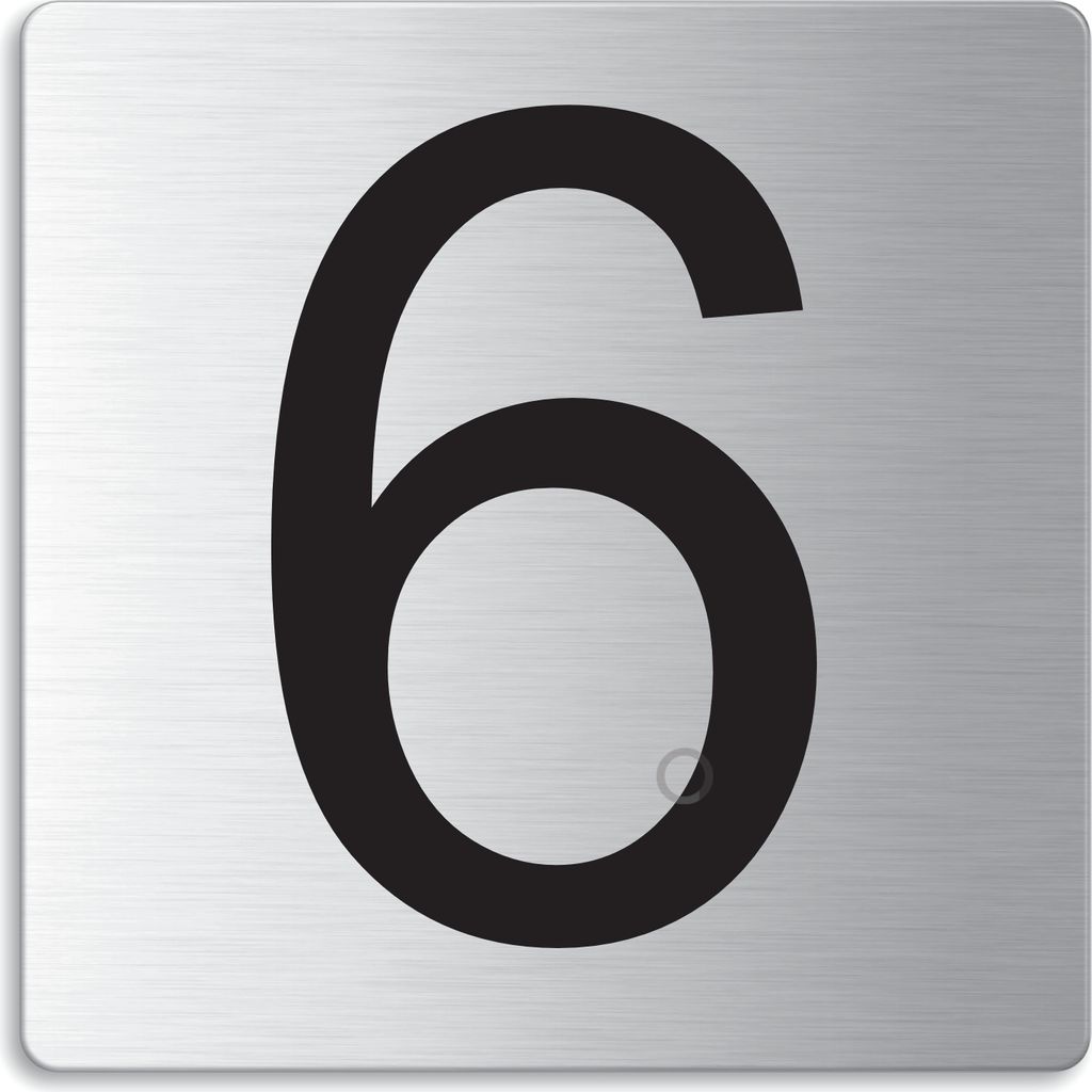 Türnummer I Zimmernummer I EdeIstahI TürschiId "6" I 85x85 mm I Nr.48306