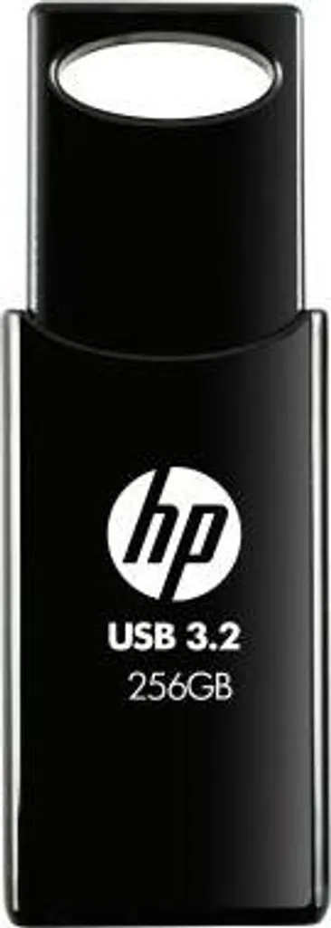 Clé USB HP 712w 256 Go USB 3.2 Gen 1 Noir 120 Mo/s avec Design Coulissant
