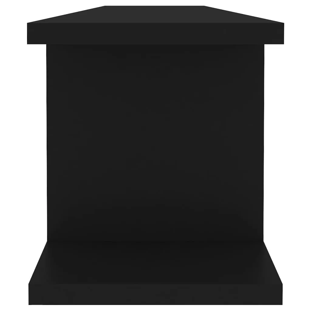 Scheda Tecnica Mensole 90x18x20 cm Nere - The Living Store 2 Pezzi - 6