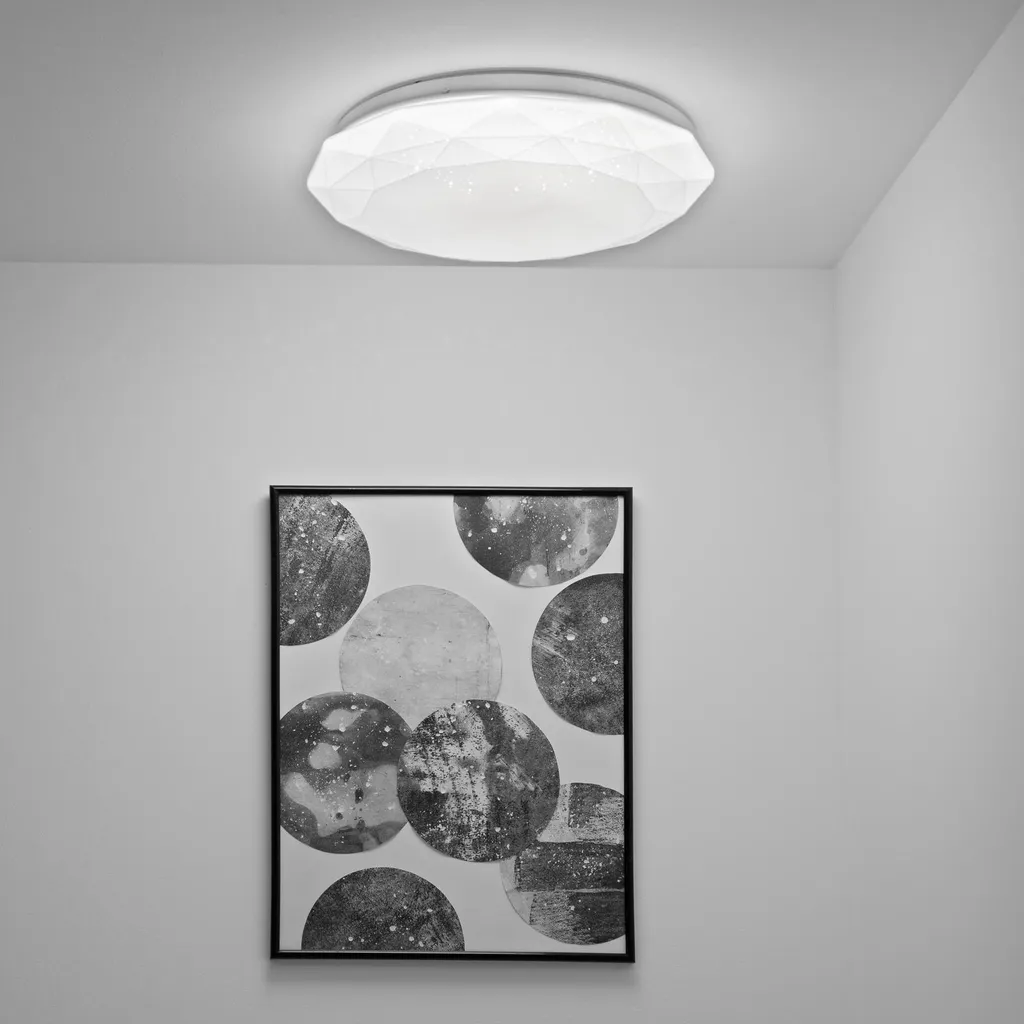 Plafonnier LED Chambre Enfant et Salon 24W 35cm Éclairage Blanc Neutre