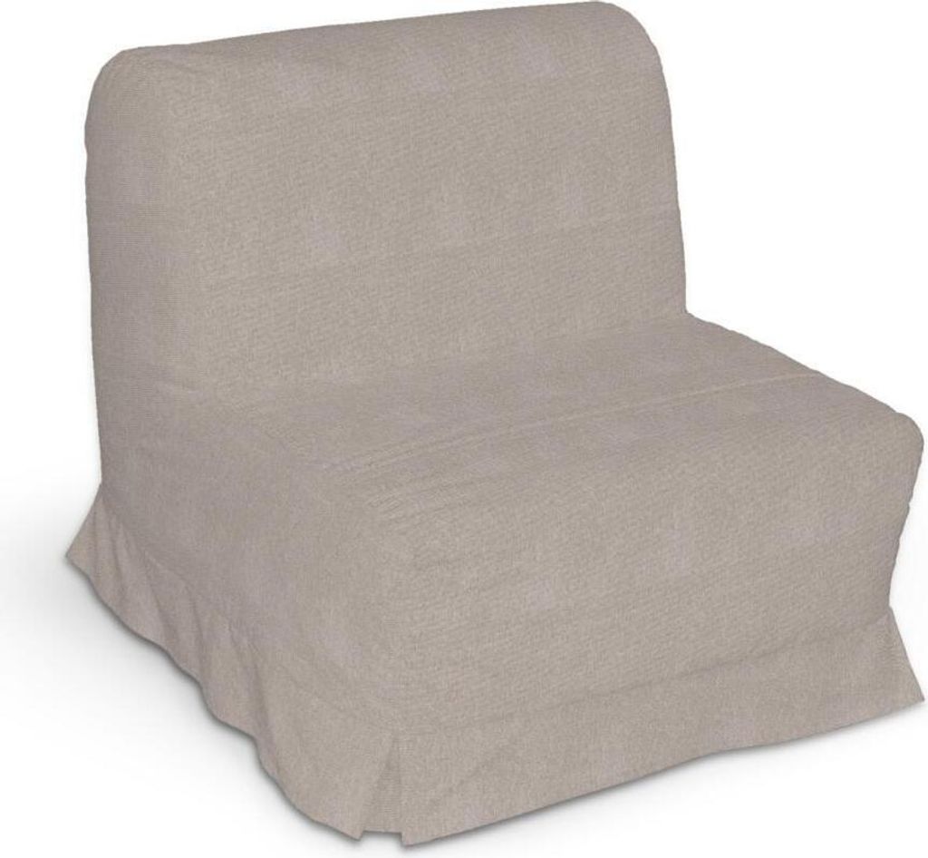 Dekoria Bezug für Lycksele Sessel mit Kellerfalten, beige-grau, Bezug für Lycksele Sessel