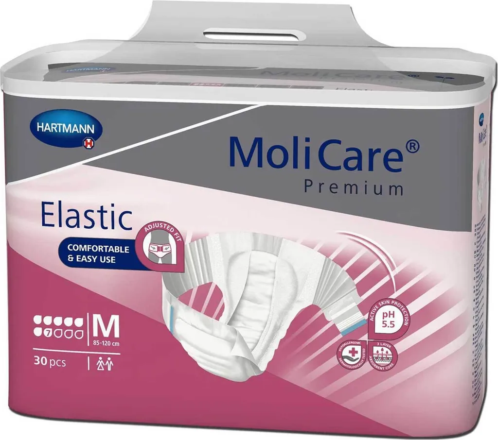 Molicare Premium Elastic 7 Gocce M 30pz - Pannoloni Alta Assorbenza