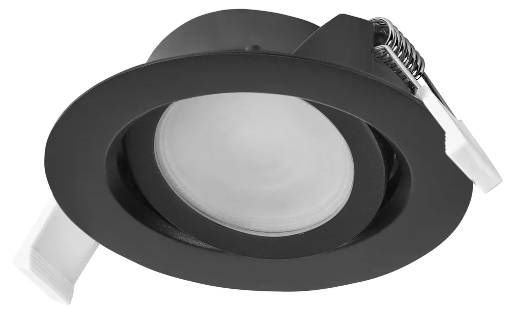 OSRAM Spot LED encastré noir 4,9W DIM 120° set de 3 blanc chaud 2700K