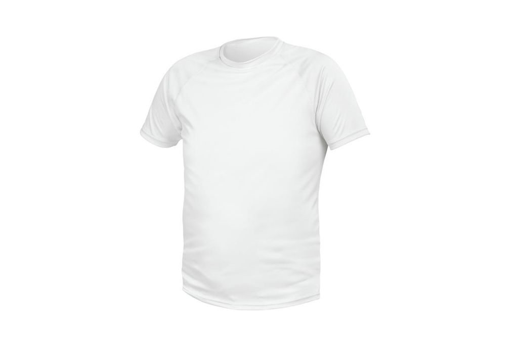 SEEVE Herren Funktions T-Shirt – 100% Polyester, atmungsaktiv, schnelltrocknend, Slim Fit, weiß - XL