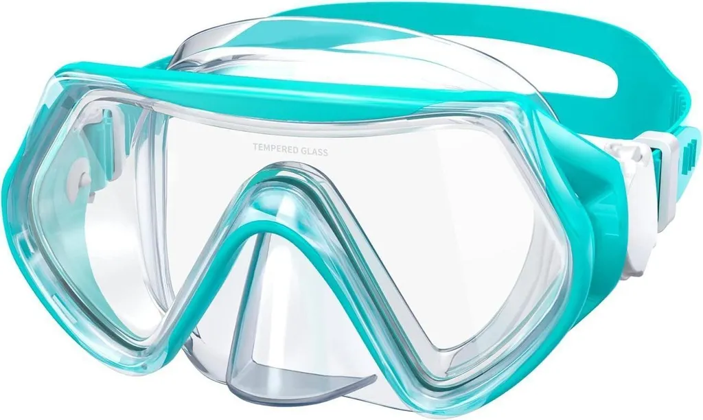 Lunettes de natation enfant anti-buée et étanches 4-16 ans Bleu Vert HD