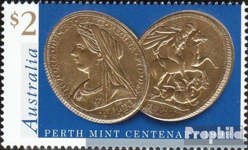 Briefmarken Australien 1999 Mi 1824 (kompl.Ausg.) gestempelt Münze