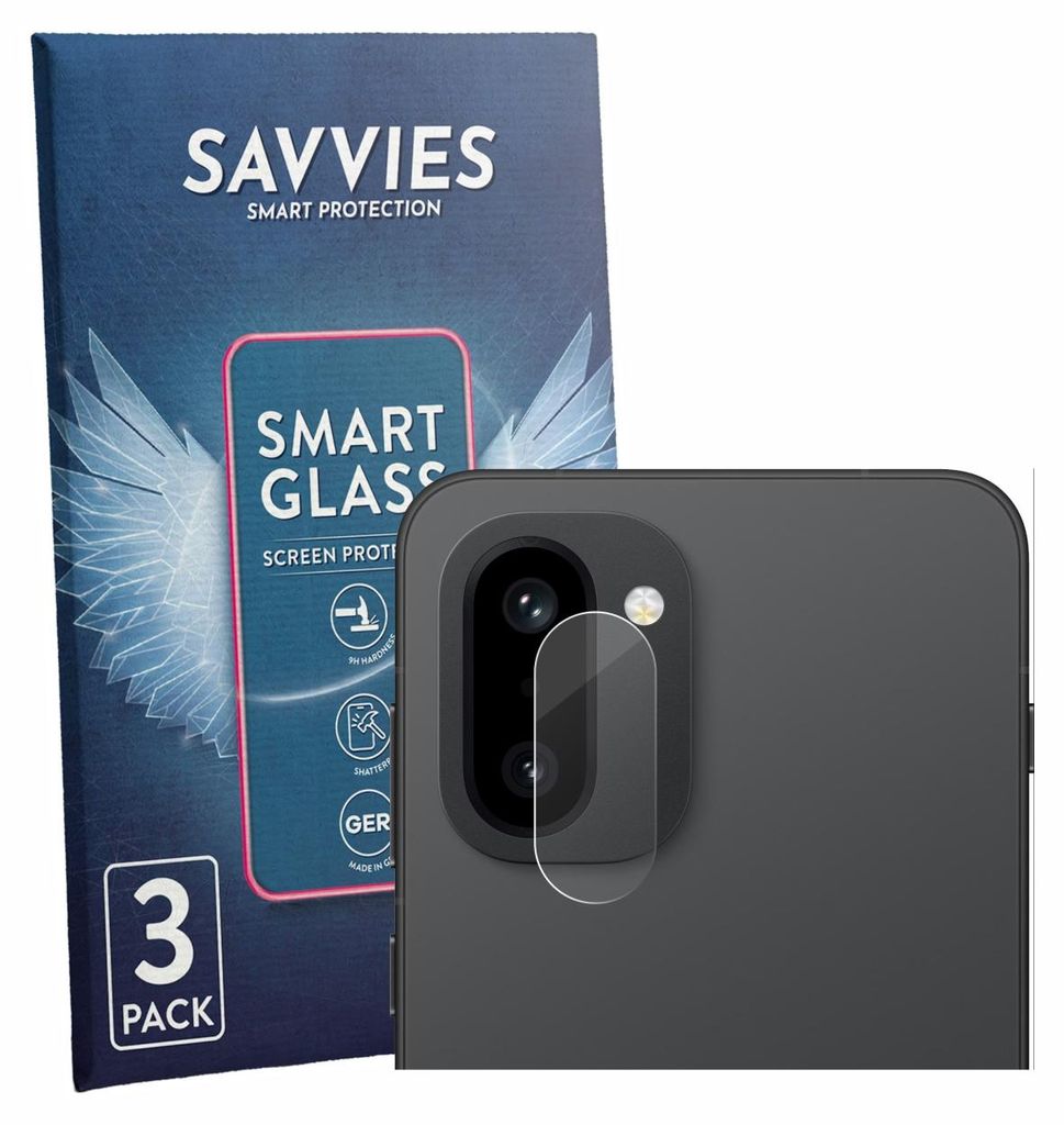 3x Savvies Schutzglas Folie für OnePlus 15R (NUR Kameraschutz) 9H Panzer Schutzfolie Glas Displayschutz klar transparent