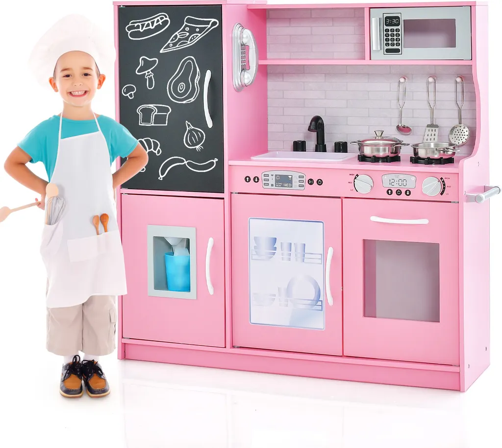 Cuisine Jouet Bois Rose Idéale pour le Développement des Enfants