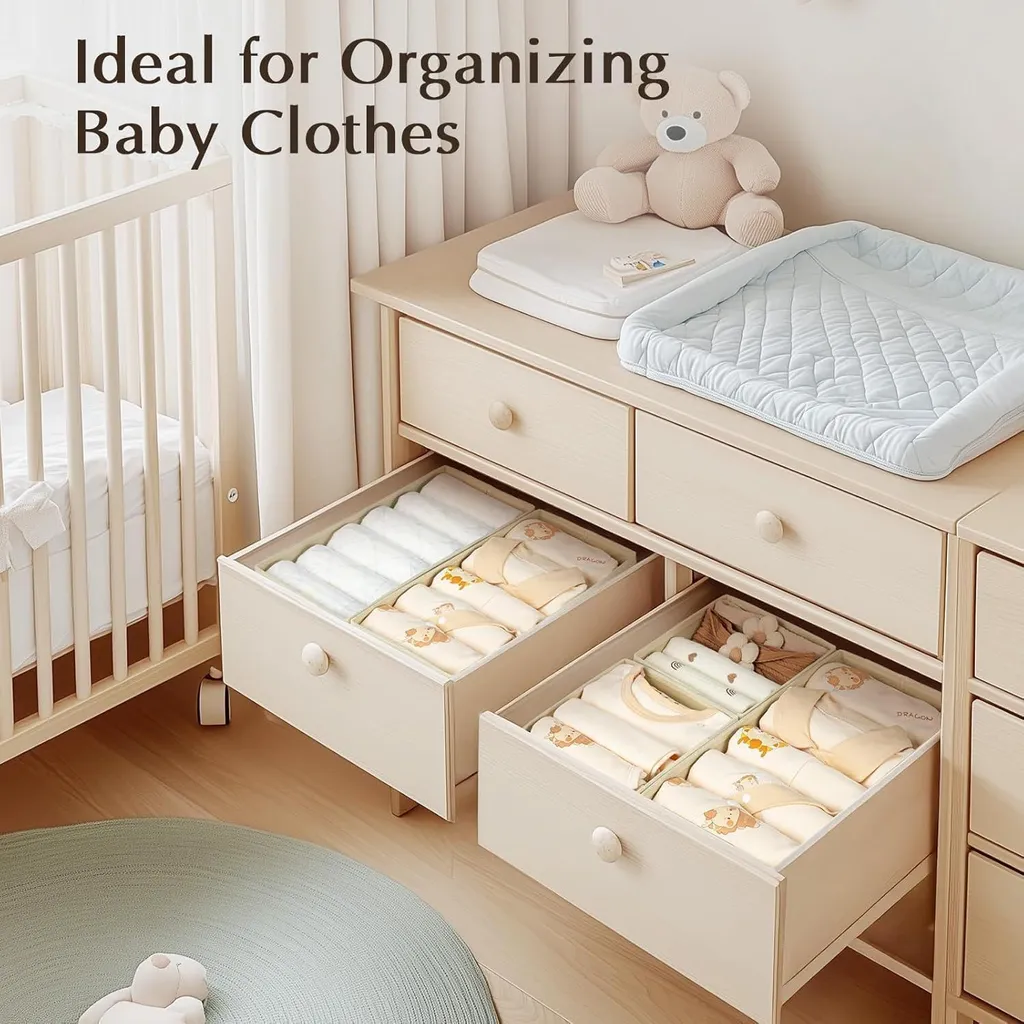 DIMJ Drawer Organizer Set 8pcs - Sistema di Archiviazione Modulare - 5