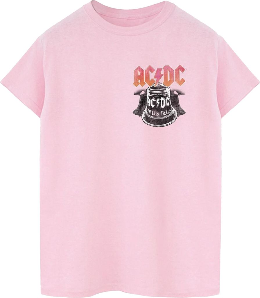 AC/DC - "Hells Bells" T-Shirt für Damen BI53598 (5XL) (Babyrosa)