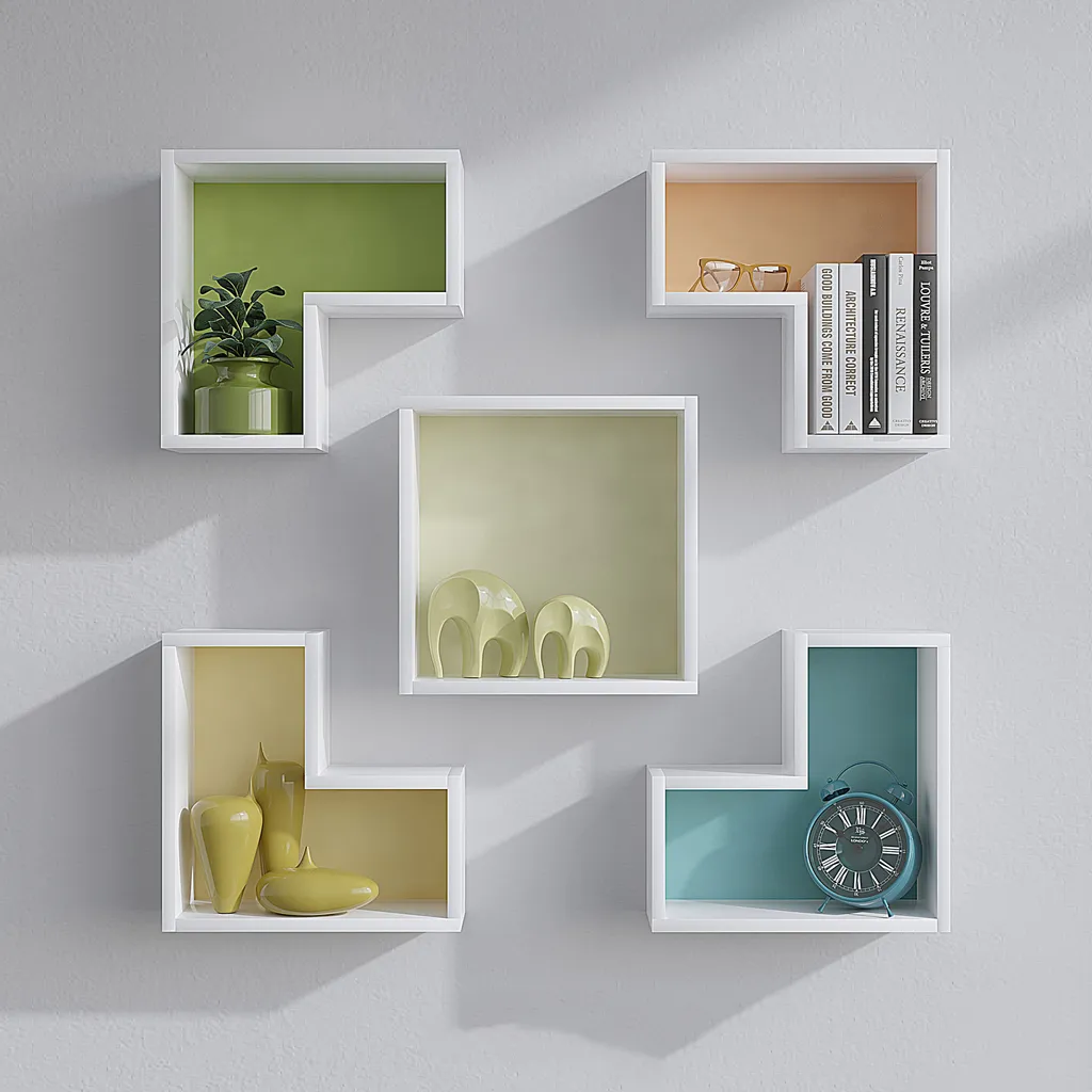 Étagère murale Elitra blanche 180 cm de hauteur structure fine et robuste - 4