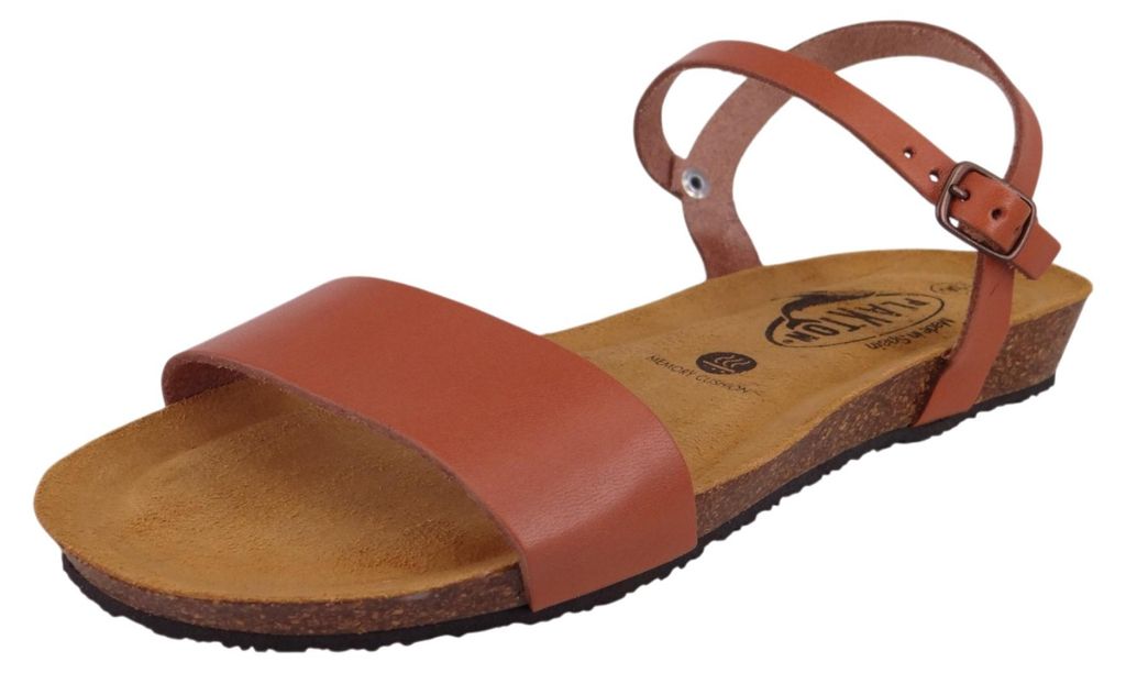 Plakton Damen Komfort Sandalen Fran Ambo 405725 405725 Vaqueta Braun