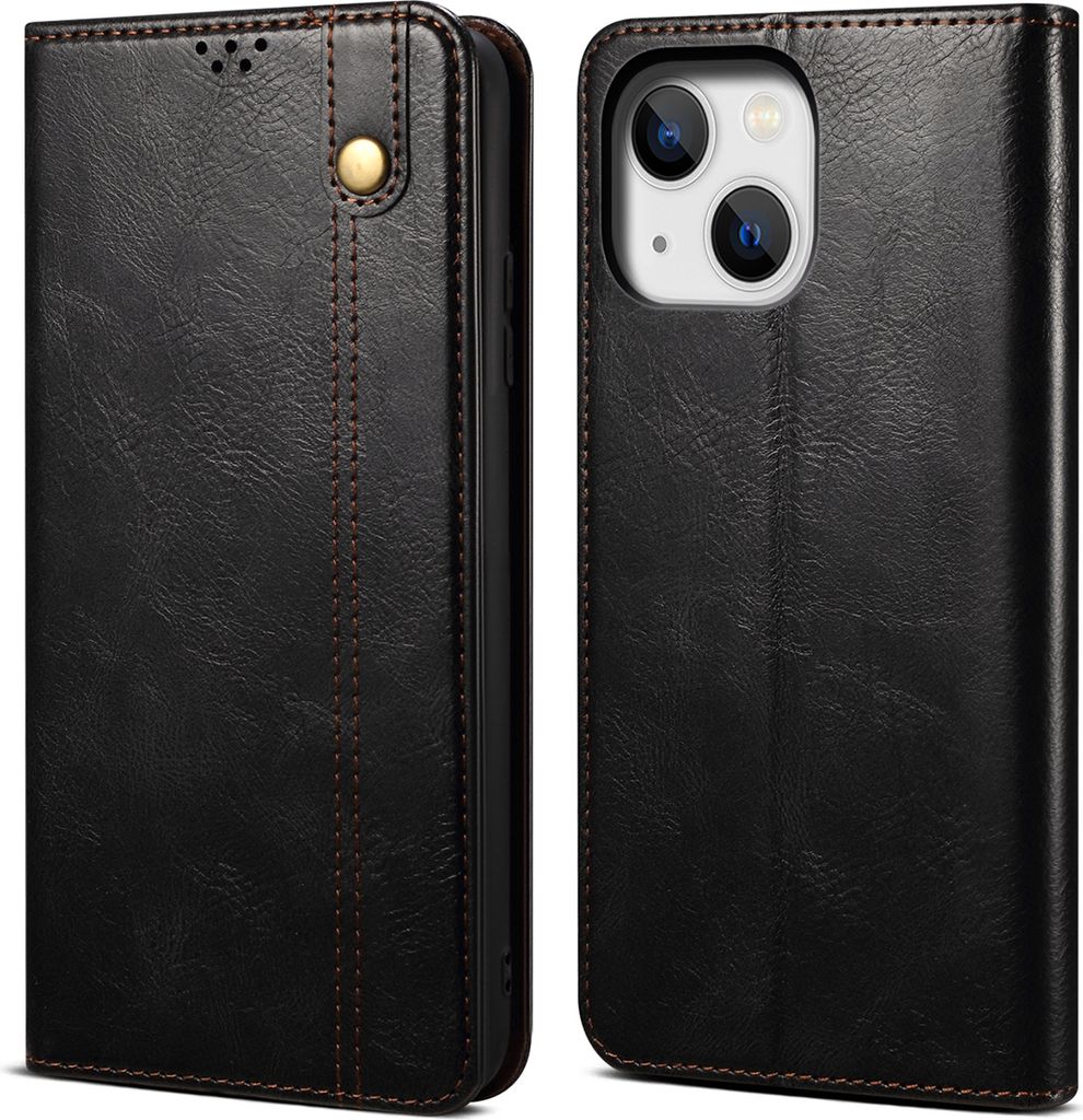 RankOne Cover per Samsung Galaxy A03 (6.5 Inches), Custodia Flip Pelle Portafoglio, Magnetica Libro Bumper Cover Case - Nero