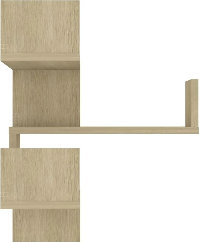 Étagères d'angle en bois Chêne Sonoma 40 cm lot de 2 The Living Store - 6
