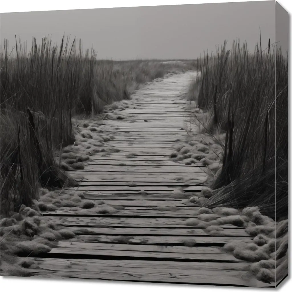 Quadro 60x60 Sentiero Dune: Come Rinnovare Casa con lo Stile Mare