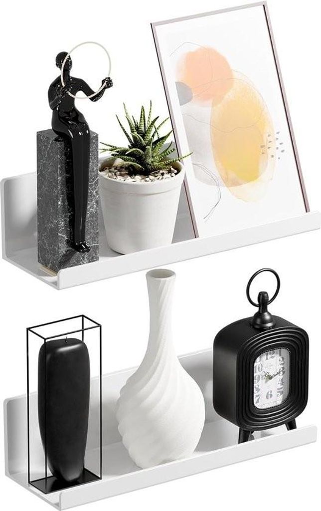 Wandregal Schweberegal Ohne Bohren 2 Stück Badregal Schwebende Bilderleiste Weißes Regal Badregal Ohne Bohren Selbstklebendes Regal Bad Wandregal...