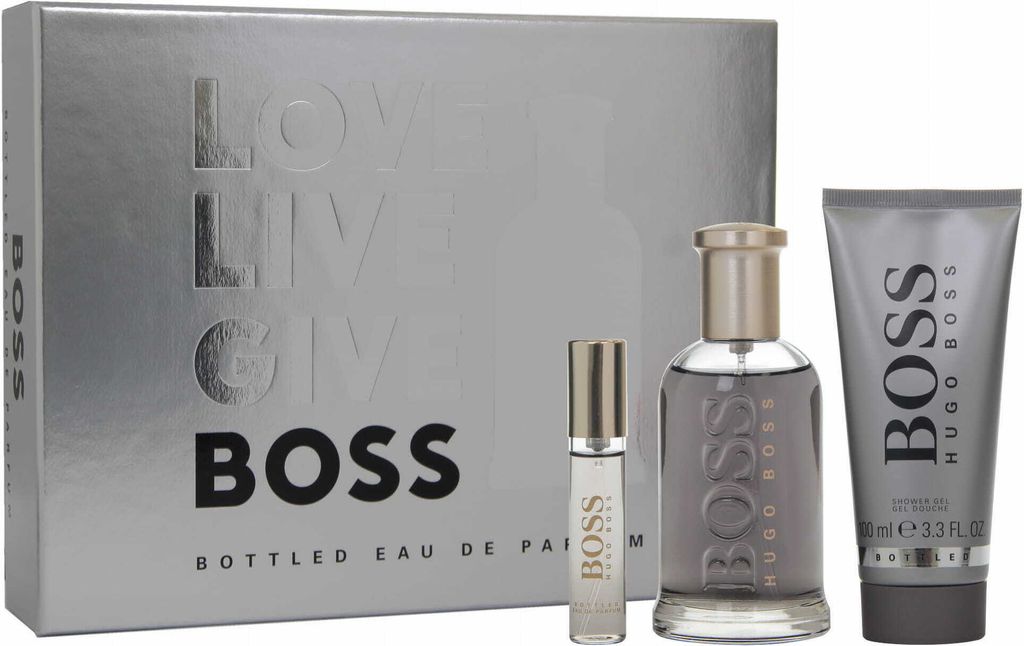 Edp Spray 100ml/Edp Spray 10ml/Shower Gel 100ml Hugo Boss Bottled Giftset