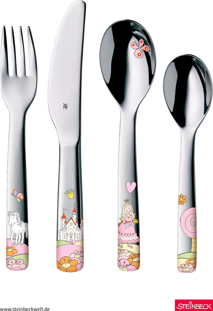 WMF Prinzessin Anneli Kinderbesteck Set 4-teilig, Produktbild 