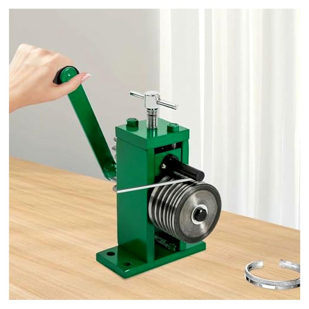 Manuelle Schmuck-Rollmühle – Handkurbelwerkzeug zum Biegen von Metall für die Herstellung von Ringen, Ohrringen und Armbändern