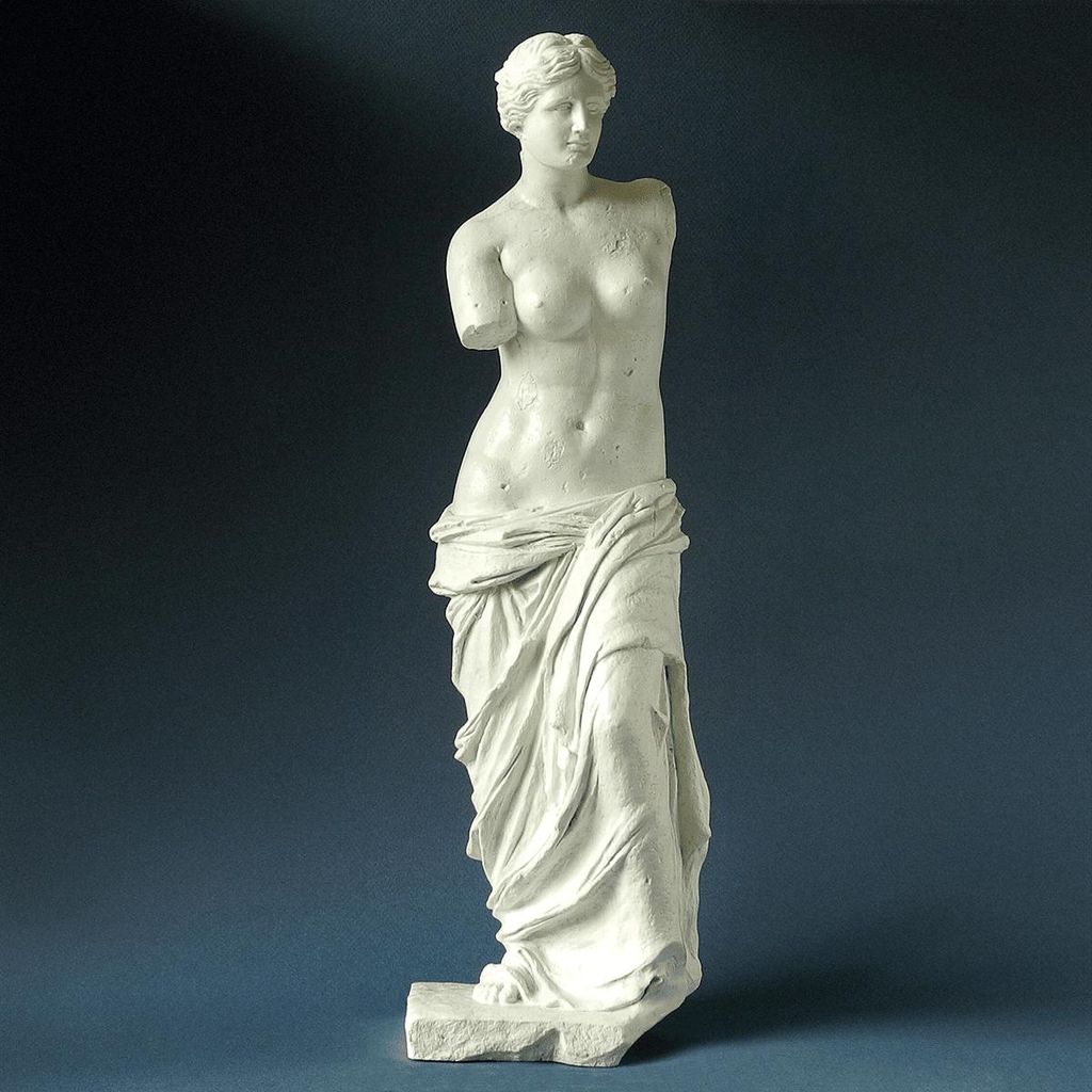 Die Venus von Milo Replik Skulptur aus Marmor, farbig, Produktbild 