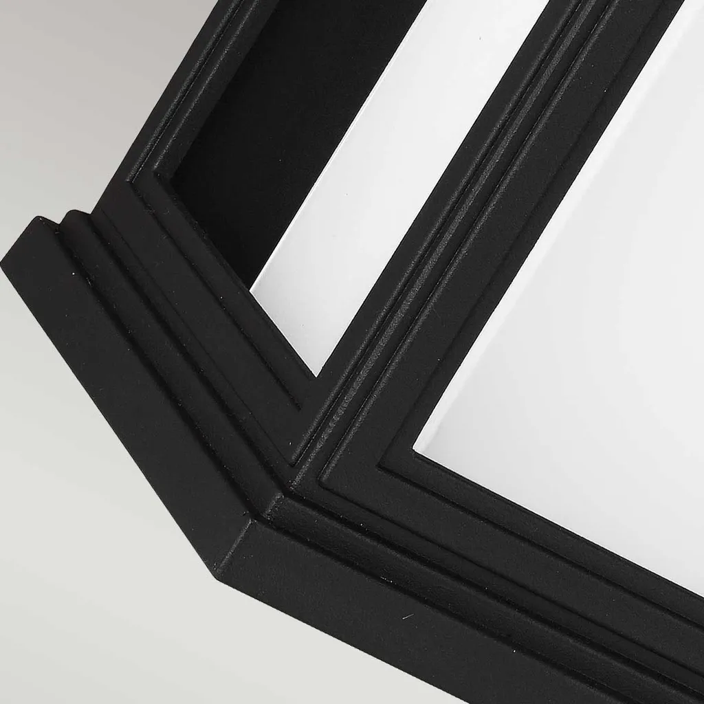 Applique d'extérieur Roscoe Feiss noire texturée culot E27 60W - 4