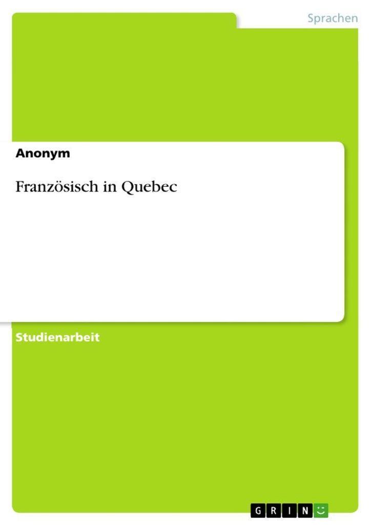 Französisch in Quebec