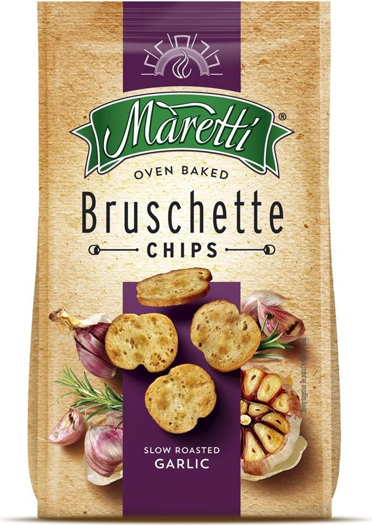 Maretti Bruschette Chips Slow Roasted Garlic 150g Obrázok produktu 