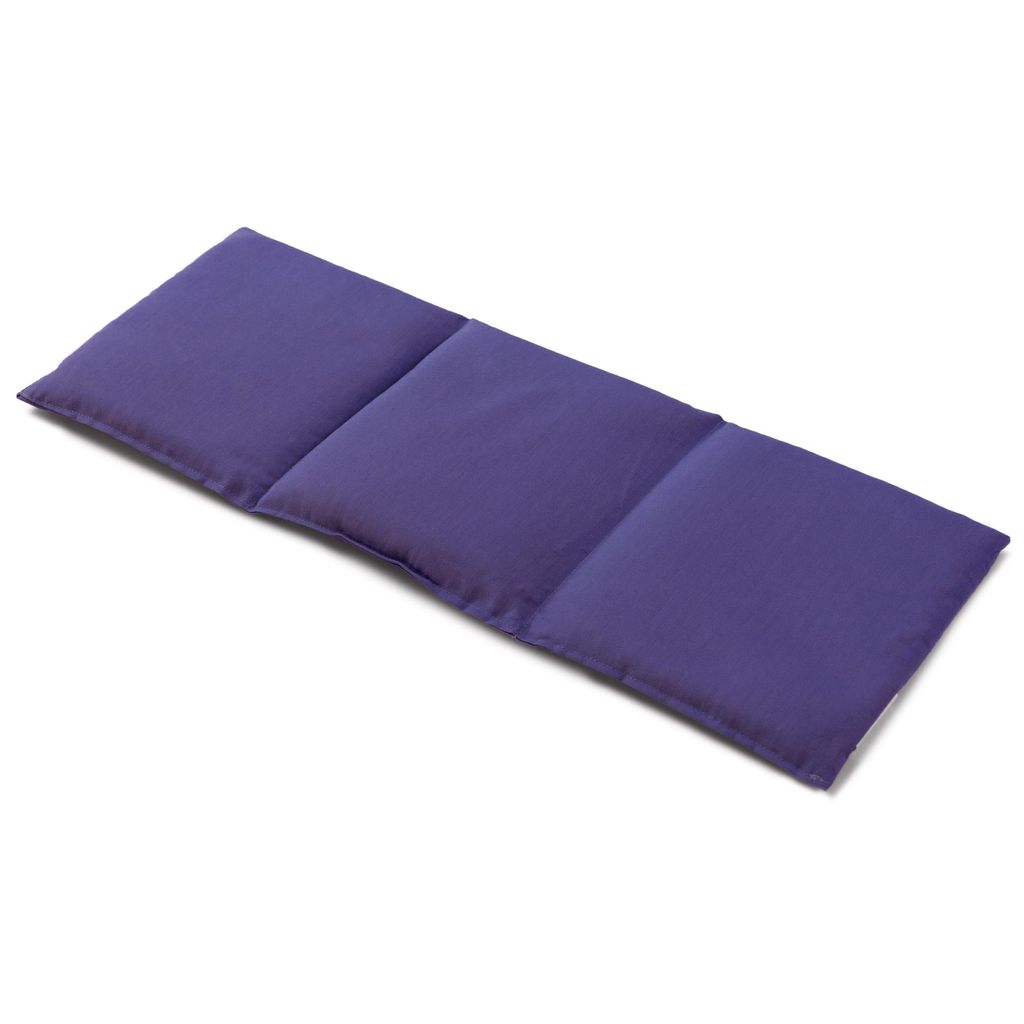 Leinsamenkissen 20x50cm groß 3-Kammer - lila - Wärmekissen, Körnerkissen - lila