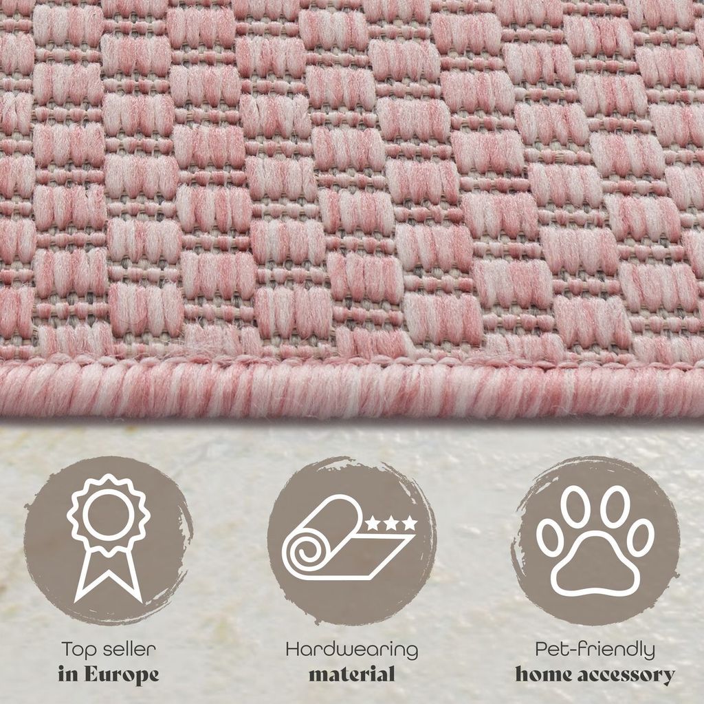 TT Home Teppich Für Outdoor Küchenteppich Balkon Terrasse Produktbild 2