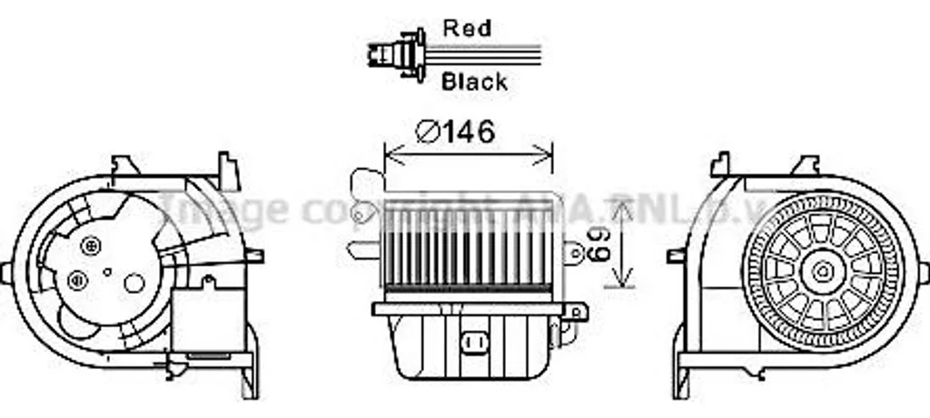 Riscaldamento Auto Guasto? Motore Ventilatore AVA RT8588 6441J4