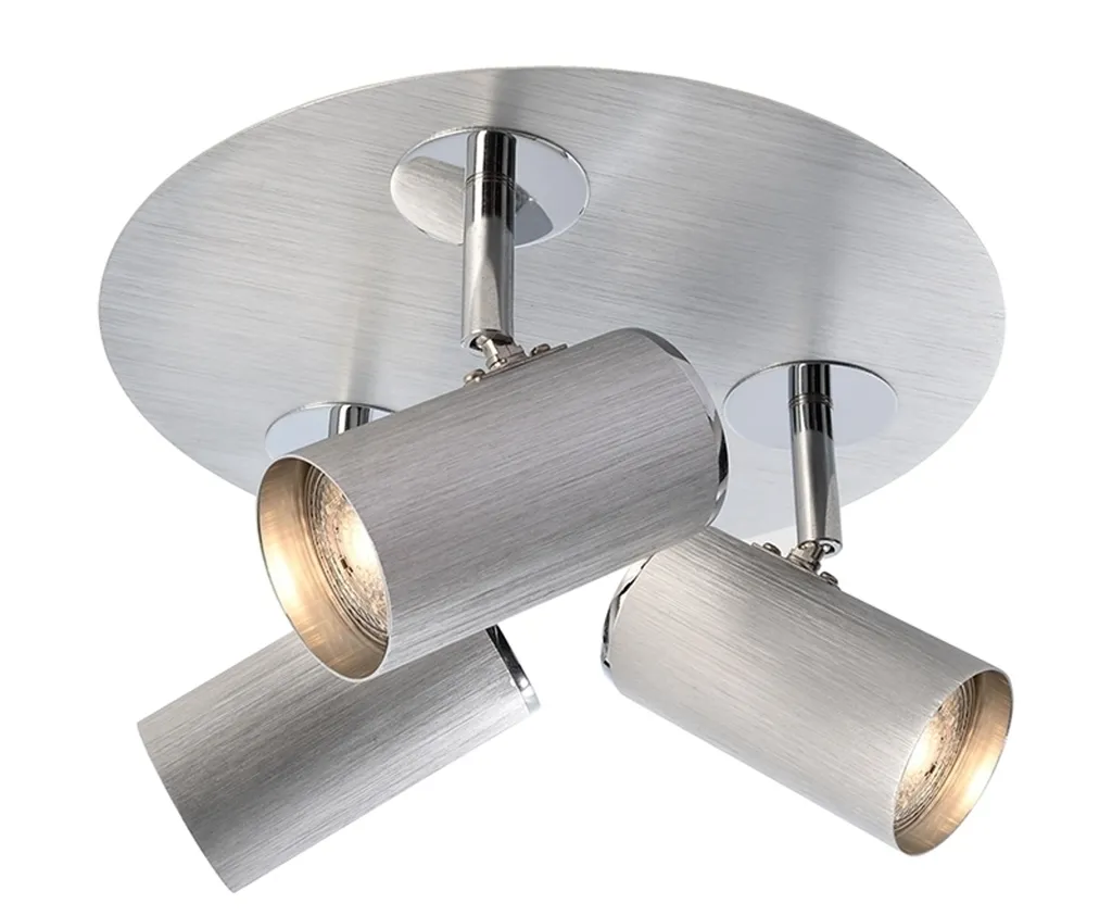 Plafonnier argenté Indi III Deko-Light : solution éclairage design