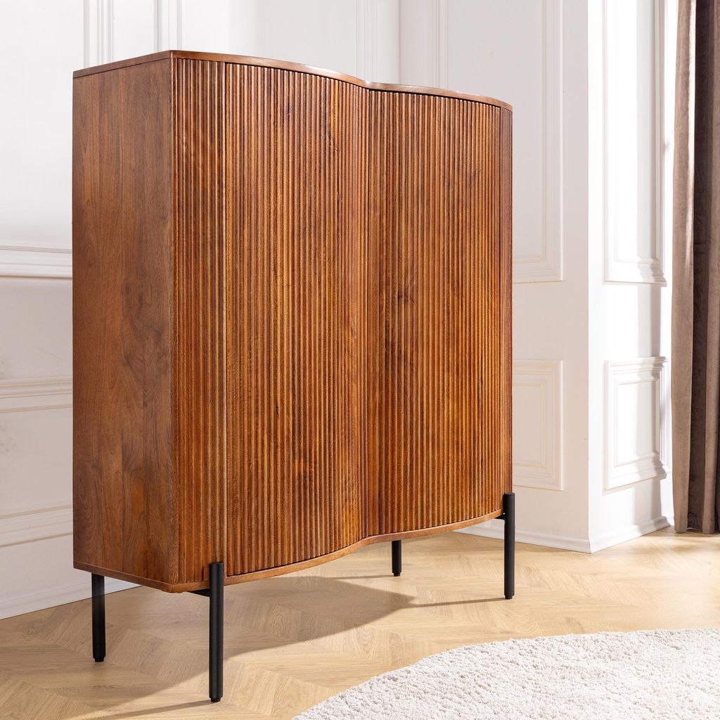 riess-ambiente Highboard GRANDEUR 120cm braun schwarz Produktbild 