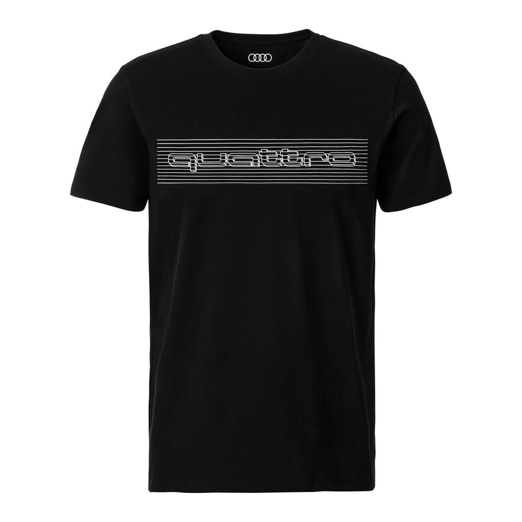 quattro Herren Shirt Gr. S, Herren, Schwarz, T-Shirt Produktbild 