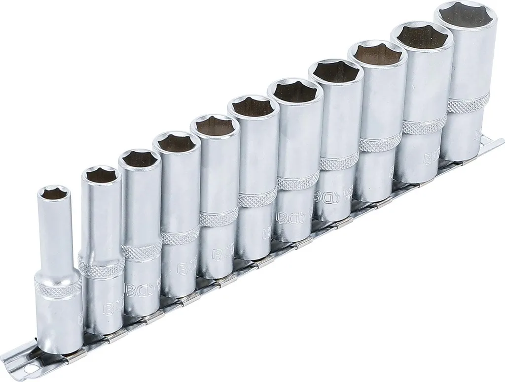 Coffret Douilles Profondes 3/8 pour Accès Difficile et Tiges Filetées - 7