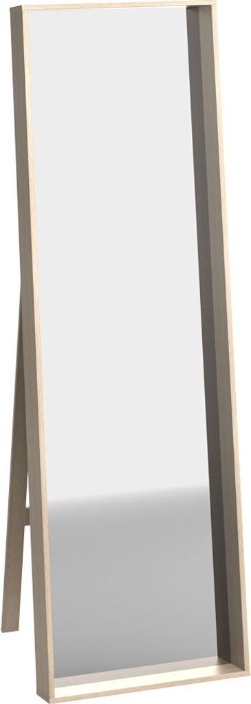 Standspiegel Minnea 42, Farbe: Eiche - Abmessungen: 160 x 50 x 10 cm (H x B x T)