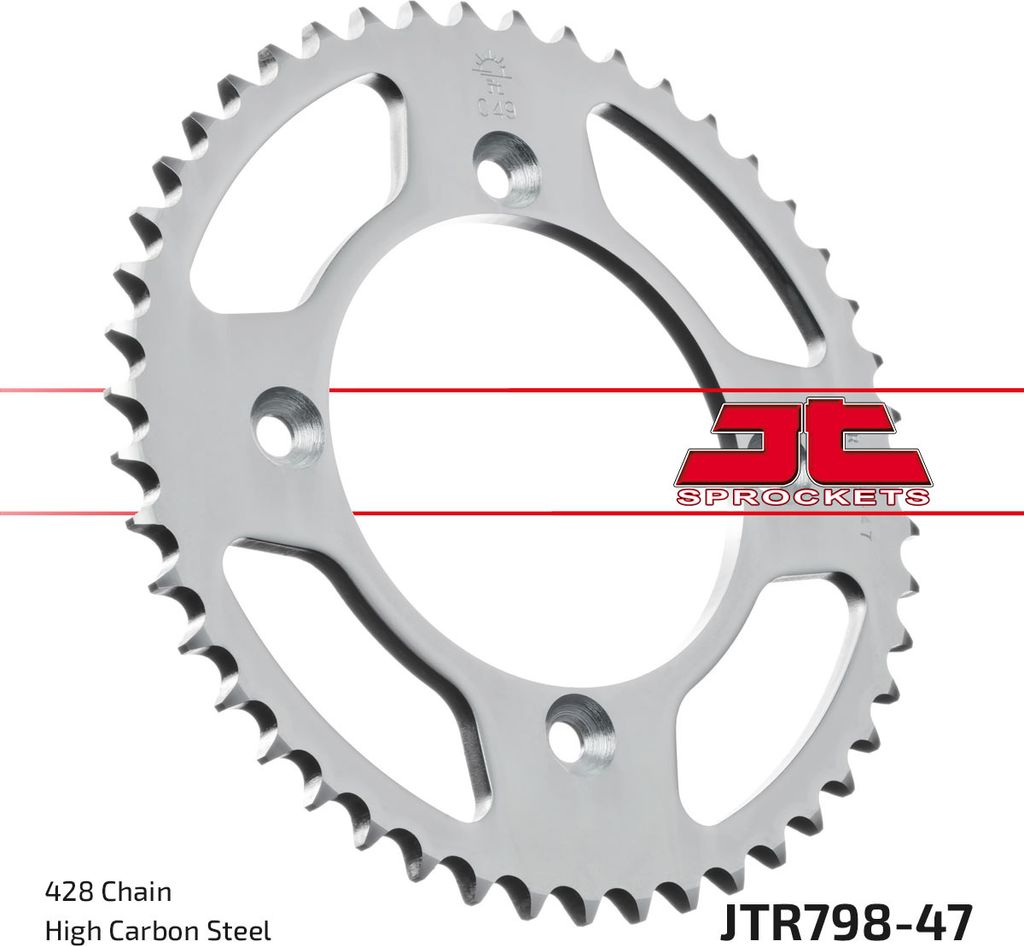 Jt Hinteres Ritzel 798 47 Für Suzuki Rm 85 02-18, Yamaha Yz 80/85 (79847Jt) (Kette 428)