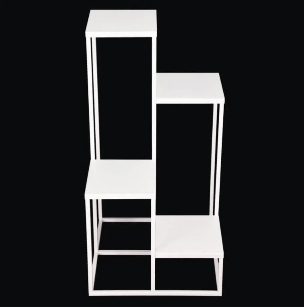 Support fleurs stable blanc Loft pour protéger vos sols et plantes - 5