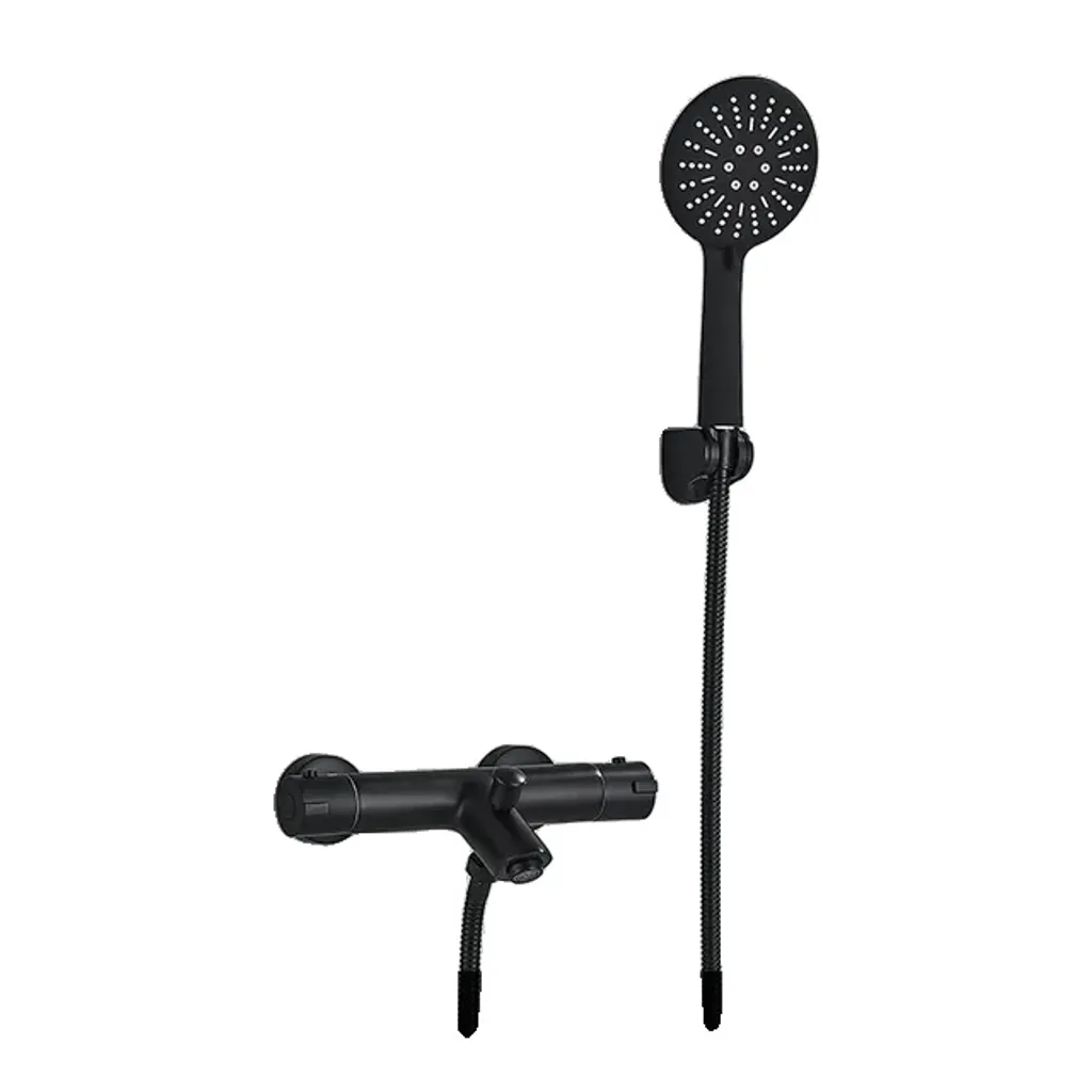 Rubinetteria Doccia Termostatica Nero A2 | Qualità Tradizionale e Stile
